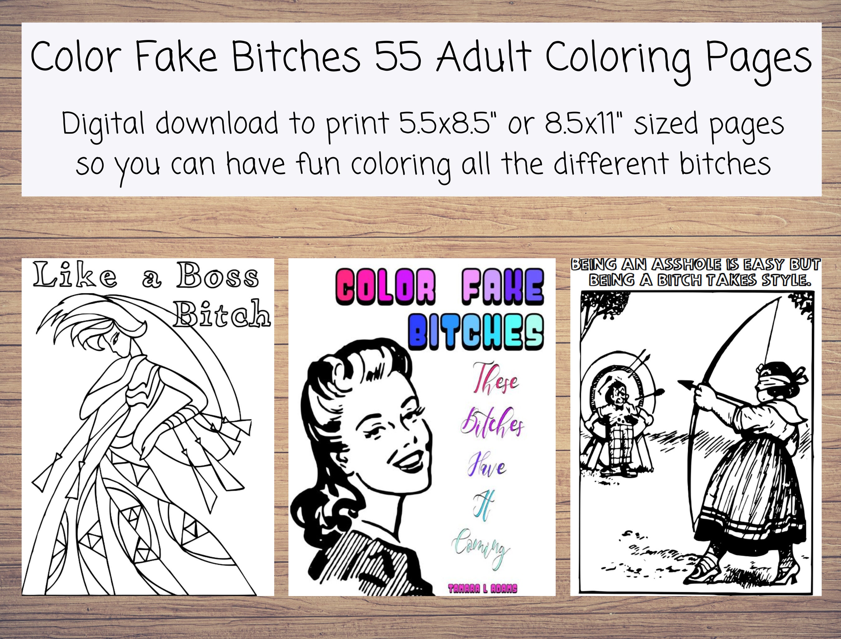 Color Fake Bitches Adult Coloring PDF Printable Pages With Swear Words,  Naughty Adult Coloring, Coloring Sheet, Coloring Page, Fun Coloring - Etsy  Norway
