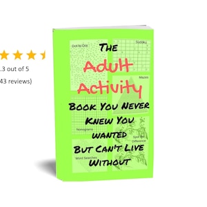 Adult Activity Book: Word Games, Number Puzzles, Coloring