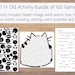 100 Printable Activities Kids Age 5-7: Coloring, Hidden Image, Math ...