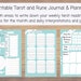Printable Tarot and Rune Planner Bundle, Planner Insert, Metaphysical ...