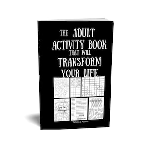 Fun Adult and Teen 50 Activities Book, Adult Games: Coloring, Spot Difference, Dot-to-Dot, Number Games, Word Games, Hidden Image, Sudoku