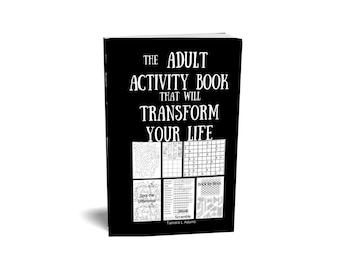 Fun Adult and Teen 50 Activities Book, Adult Games: Coloring, Spot Difference, Dot-to-Dot, Number Games, Word Games, Hidden Image, Sudoku
