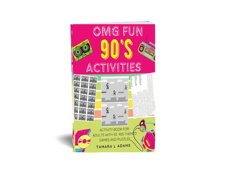 90s Nostalgia Activity Book: Retro Games & Puzzles image 1