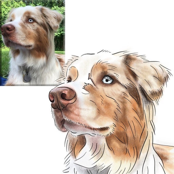 Custom Digital Pet Portrait | High-Resolution Illustration (Digital Download)