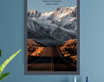 Cita motivacional, póster inspirador, afirmaciones positivas diarias, decoración de sala de yoga, arte bohemio para dormitorio, fotografía con vistas a la Sierra Nevada