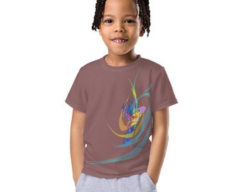 Kids t-shirt, Title: Bend and Shred (Guitarist)