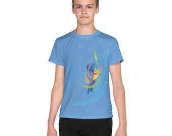 Youth t-shirt, Title: Bend and Shred (Guitarist)