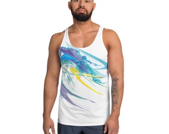 Tank Top, Title: Out of the Barrel (Surfer)