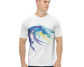 Men's t-shirt, Title: Out of the Barrel (Surfer)