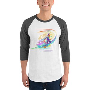 Raglan 3/4 manches, Titre: The Distance (Runner)