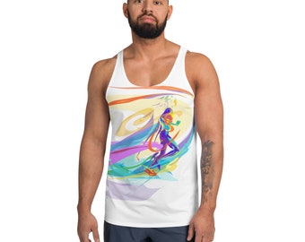 Unisex Tank Top, Title: The Distance (Runner)