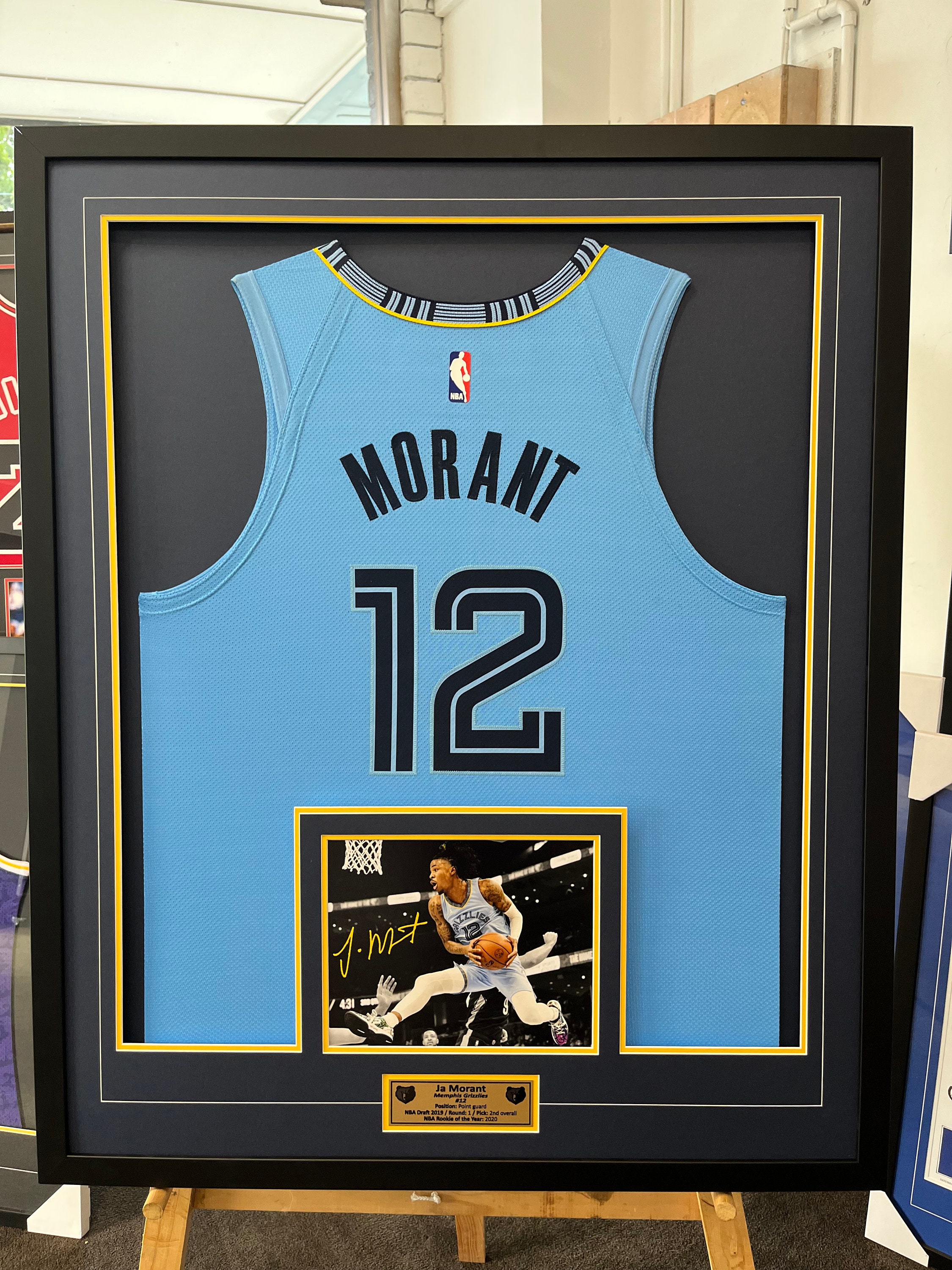 Ja Morant Signed Custom White Pro-Style Basketball Jersey BAS at 's  Sports Collectibles Store