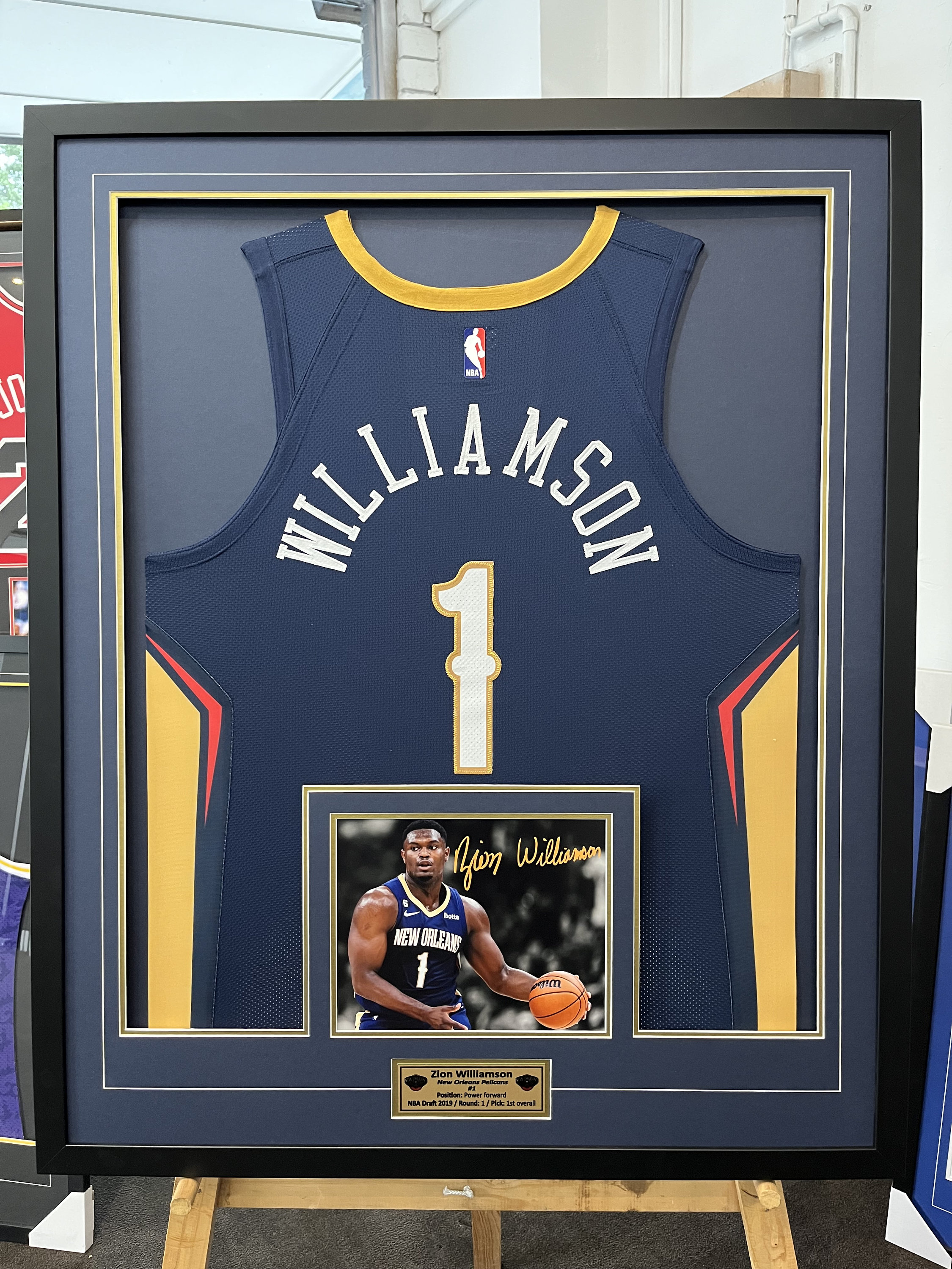 Framed Brandon Ingram New Orleans Pelicans Autographed Navy Nike