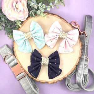 Arrow Print Dog Bow - Bow for Dog Collar - Sailor Bow - Bow Tie