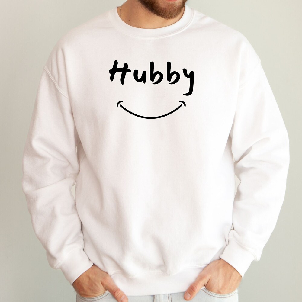 Hubby Sweatshirt, Husband Sweatshirt, Wedding Sweatshirt, Honeymoon Sweatshirt, Anniversary Sweatshirt, Valentine'S Day Sweatshirt, Smile Amitytees