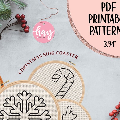 Punch Needle Christmas Patterns 14 PDF Printable Patterns Etsy
