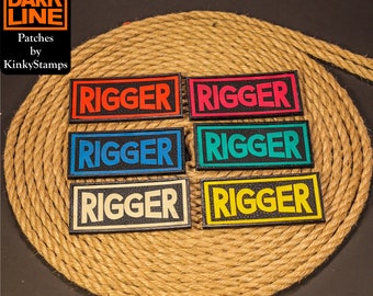 Rigger patch with velcro fastening