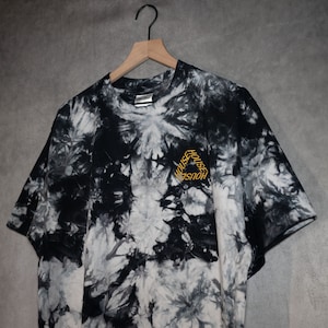 Crystal Dye Tri [House] Oversized Heavy Weight Tee / Old Gold Embroidery