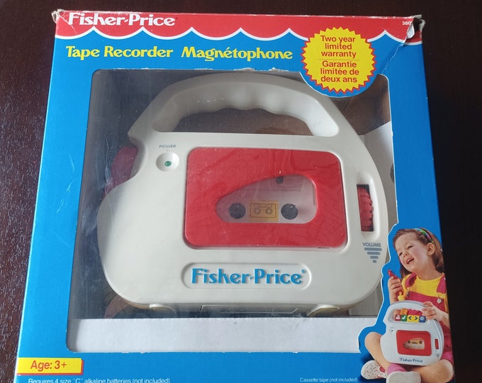 Vintage 1992 Fisher Price Tape Recorder With Microphone Sing A Etsy
