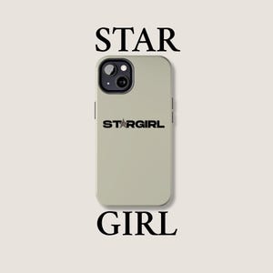 Stargirl iPhone Case with Leopard Star, Beige Aesthetic Phone Cover for Girls, Bold Animal Print iPhone Case, Slim or Tough Options, Durable