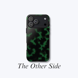 Groen en zwart schildpad iPhone-hoesje, beschermende harde telefoonhoes met dierenprint - hoes aan de andere kant
