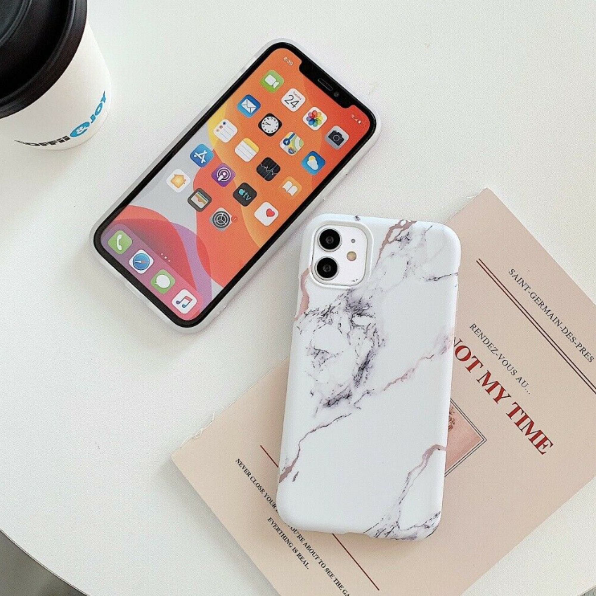 Marble CASE Iphone With Popsocket 13/13 Pro/13 Pro Max 12/12 Etsy UK