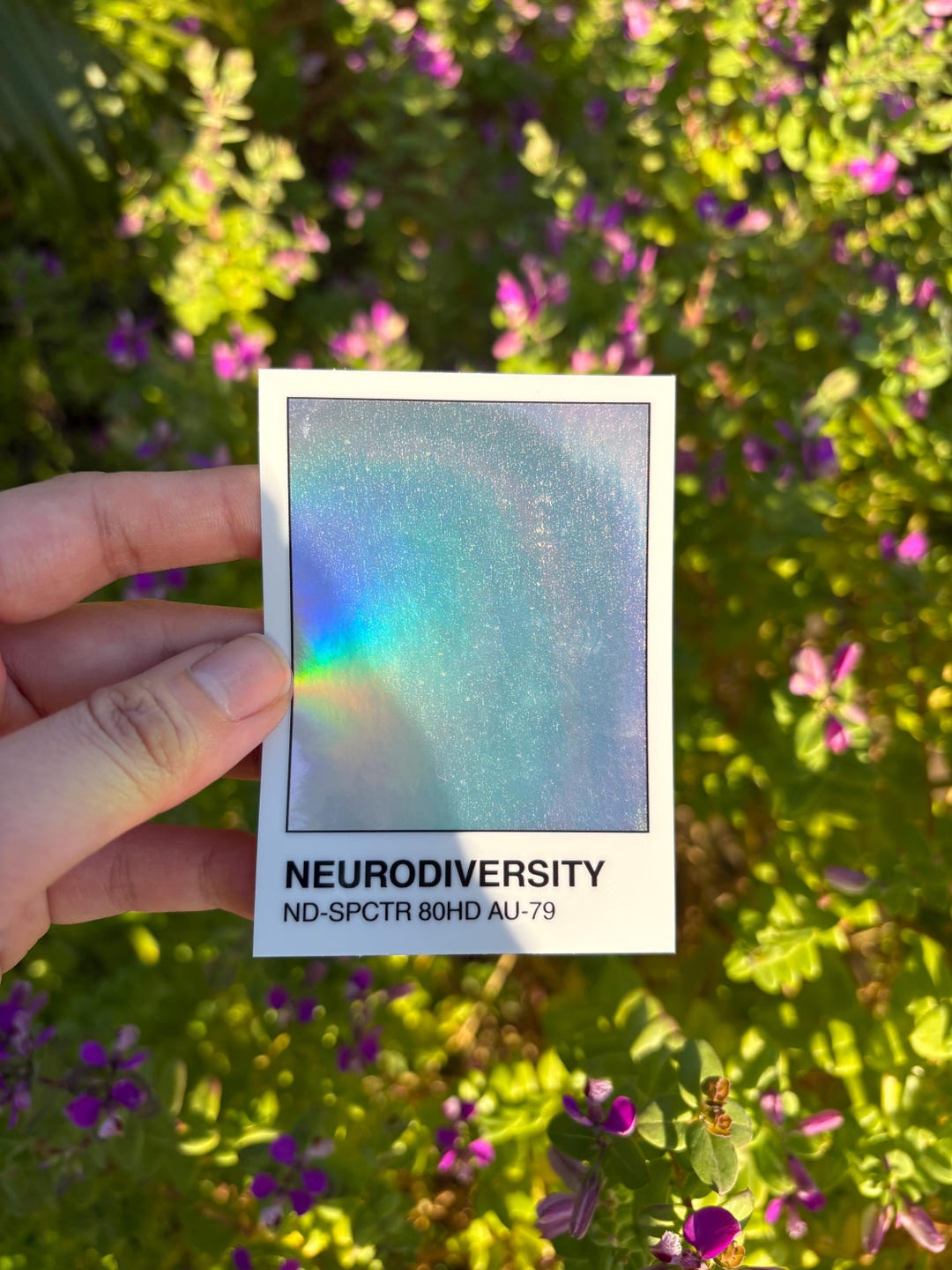Swarch Sticker Neurodiversity Color Swatch Sticker **HOLOGRAPHIC** | Neurodivergent ...
