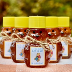 Bomboniere Honey Bear - Baby Shower Bomboniere per gli ospiti - Bomboniere Nuziali - Bomboniera - Barattolo di Honey Bear da 2oz - Kraft Paper Favor