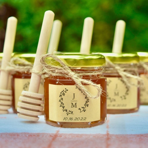 Honey Jar Wedding Favors Mini Honey Jar Party Favors Etsy