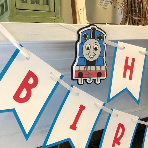 Thomas the Train Birthday Banner Birthday Banner Thomas - Etsy