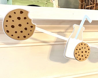 Milk and Cookies Birthday Banner, Party Decoration