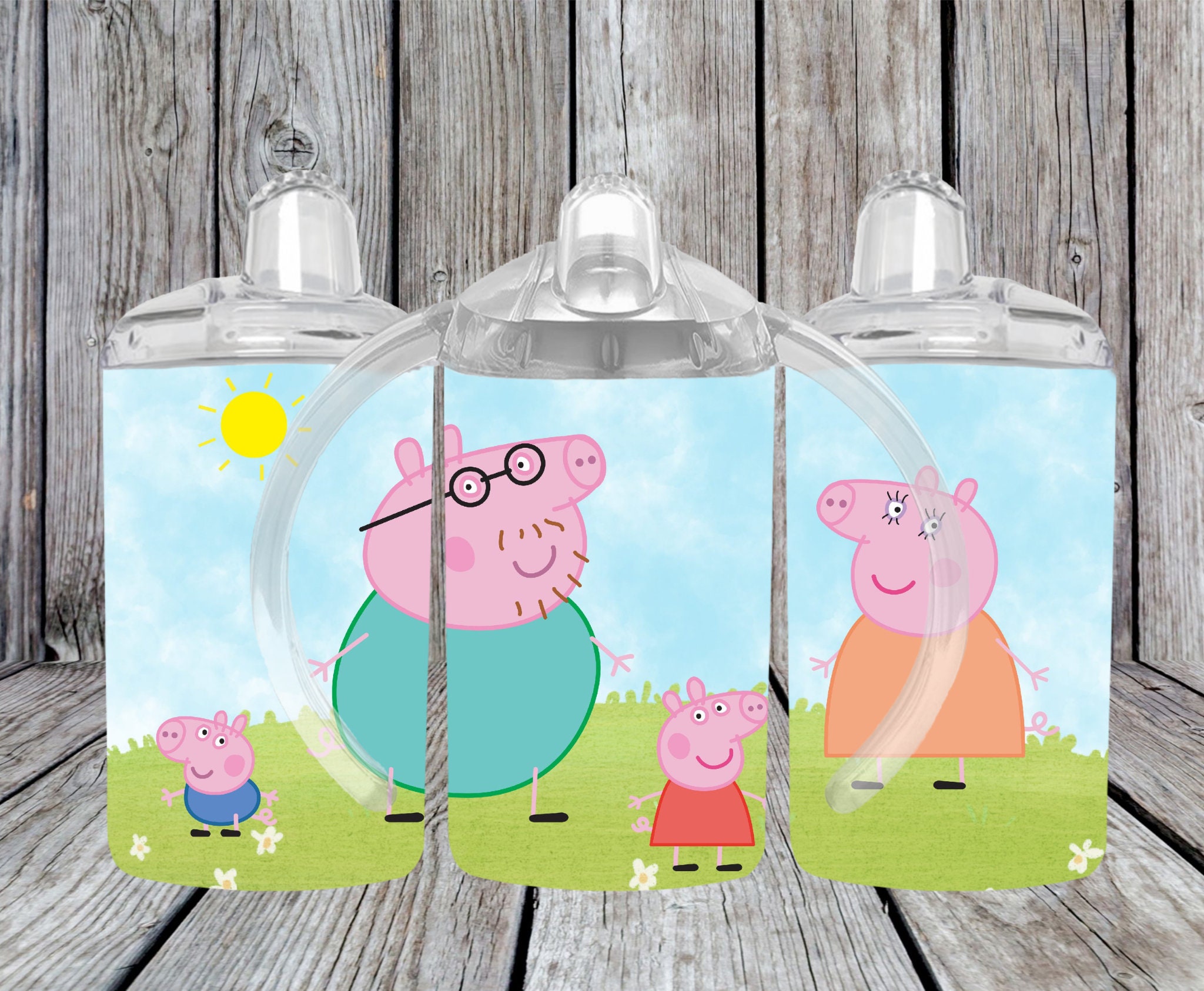 Peppa Pig With Latte Spoon Sippy Cups