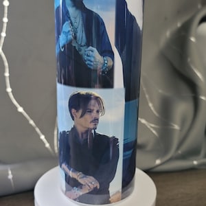 Johnny Depp Collage Tumbler