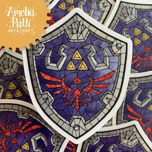 Hylian Shield - 3&quot; diecut clear vinyl sticker
