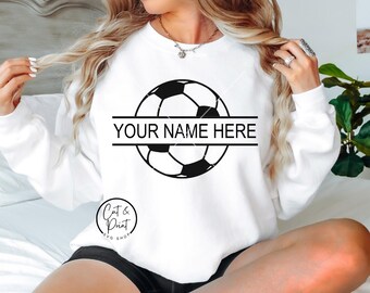 Fußball SVG, Fußball PNG, Fußball SvG, Fußball Png, fügen Sie Ihren eigenen Namen SVG Sofortiger Download, Cricut Schnitt Dateien, Silhouette Schnitt Datei