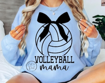 Volleyball Mama SVG, Volleyball Mama PNG, Siatkówka Łuk SvG, Siatkówka Kokietka Łuk Natychmiastowe pobieranie, Cricut Cut File, Silhouette Cut File