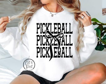 Pickleball SVG, Pickleball PNG, Pickleball Coquette Bow SvG, Pickleball PNG, Descarga instantánea, Archivo de corte Cricut, Archivo de corte Silhouette, Uv Dtf