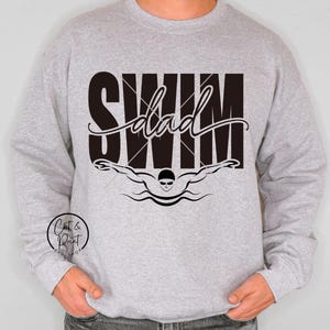 Swim Dad SVG, Swim Dad PNG, Swim Dad Cutout SvG, Swimming Dad Png, Instant Download, Cricut Cut Files, Silhouette Cut File