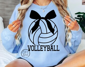 Volleyball SVG, Volleyball PNG, Volleyball Bow SvG, Volleyball Coquette Bow, Instant Download, Cricut Cut File, Silhouette Cut File, Uv Dtf