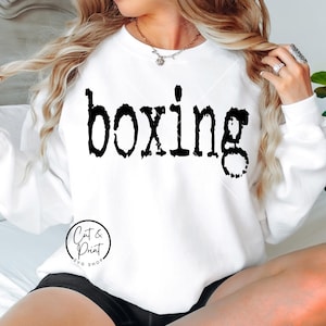 Boxing SVG, Boxing PNG, Boxing SvG, Boxing Png, Boxing Typewriter SVG Instant Download, Png Digital, Cricut Cut Files, Silhouette Cut File