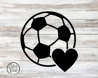Soccer SVG, Soccer Png, Soccer Heart SVG, Soccer Heart SVG, Soccer PnG Instant Download, Cricut Cut File, Silhouette Cut File