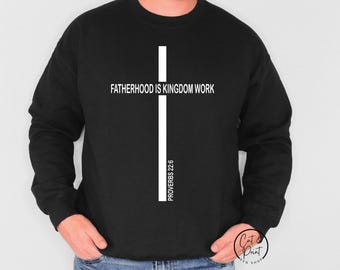 Vaderschap is Koninkrijkswerk SvG, zwart-wit PNG, Made For More Bible Verse Png, Svg Instant Download, Cricut Cut-bestand, Silhouette Cut-bestand