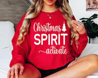 Christmas SVG, Christmas Spirit Activate SVG, PnG Instant Download, Christmas Png, Christmas Cricut Cut File, Silhouette Cut File, DTf