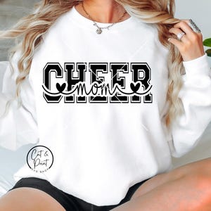Cheer Mom SVG, Cheer Mom PNG, Cheer Mom Cutout SvG, Cheer Mom Cutout Png, Instant Download, Cricut Cut Files, Silhouette Cut File