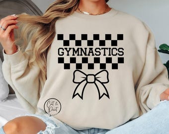 Gymnastics SVG, Gymnastics PNG, Gymnastics Coquette Bow SvG, Gymnastics Bow Png, SVG Instant Download, Cricut Cut Files, Silhouette Cut File