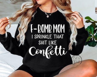 F-Bomb Mom SVG, White And Black PNG Included, Mom SVG, T-Shirt PnG Instant Download, Cricut Cut Files, Silhouette Cut Files, Print, Dtf File