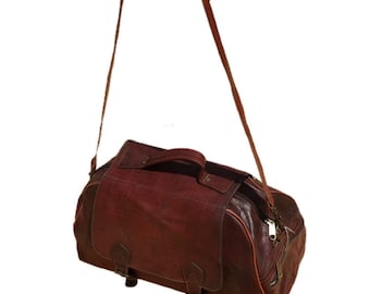 Travel bag, Men's Leather Duffle Bag, Full Grain Leather Duffle Bag, leather Holdall, vacation Duffel Bag, weekender Bag, overnight Bag.
