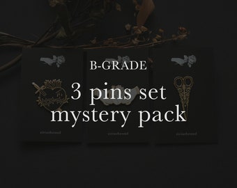 Mystery B grade enamel pin pack