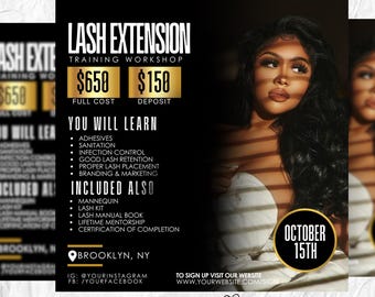 DIY Lash Class Flyer