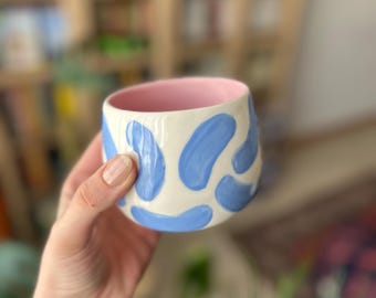 Handmade Ceramic Linea Mug | Coffee Cup